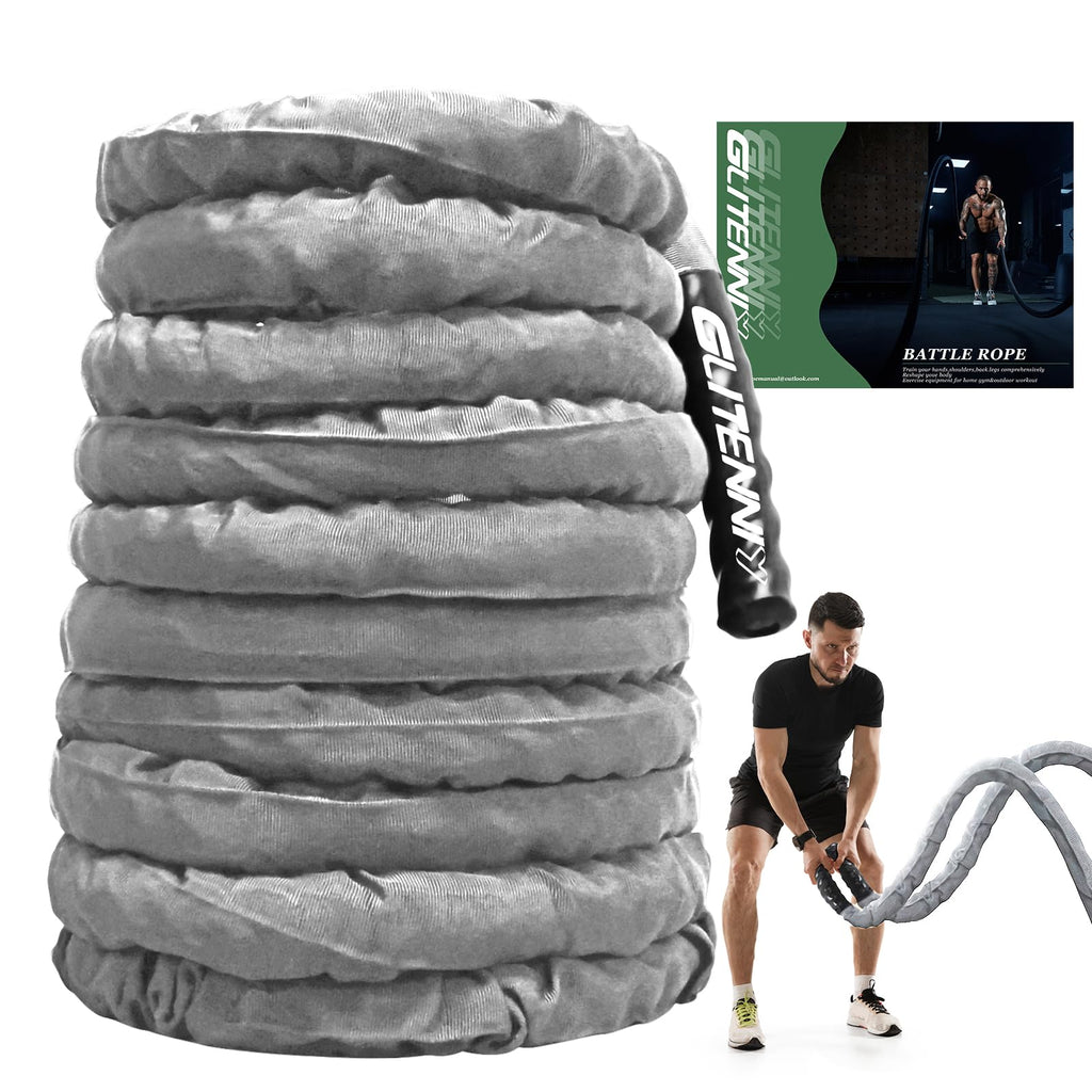 Battle Ropes Black Workout Rope 1 inch Battle Ropes for Home Gym 30ft Exercise Ropes for Working Out Heavy Ropes for Exercise Training Weighted Rope Weighted Workout Rope Battle Rope