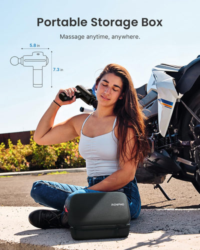 RENPHO Active Thermacool 2 Massage Gun with Heat and Cold Therapy, Christmas Gifts, [2025 Upgraded] Professional Deep Tissue Handheld Massager, Percussion Body Muscle Masajeador for Men Women Athletes