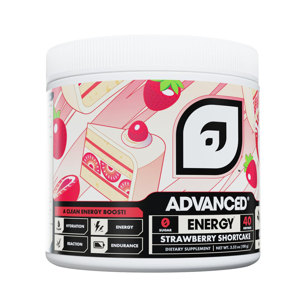 Advanced Energy - Energy Boosting Formula with Electrolytes for Hydration - L-Theanine to Combat Jitters - Sugar Free & Keto Friendly - No Maltodextrin (40 Servings) (Rocket Pop)