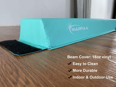 MARFULA Balance Beam - Folding Floor Gymnastics Equipment for Kids, Non Slip Base - 6 FT to 10 FT for Home Gym Use