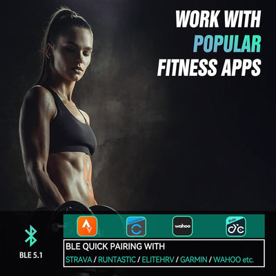 CYCPLUS Heart Rate Monitor Armband,Bluetooth 5.1 ANT+ HR Monitor with HR Zone LED Indicator, IP67 Waterproof, Use for Running Cycling Gym and Other Sports (2025 Upgraded Model)