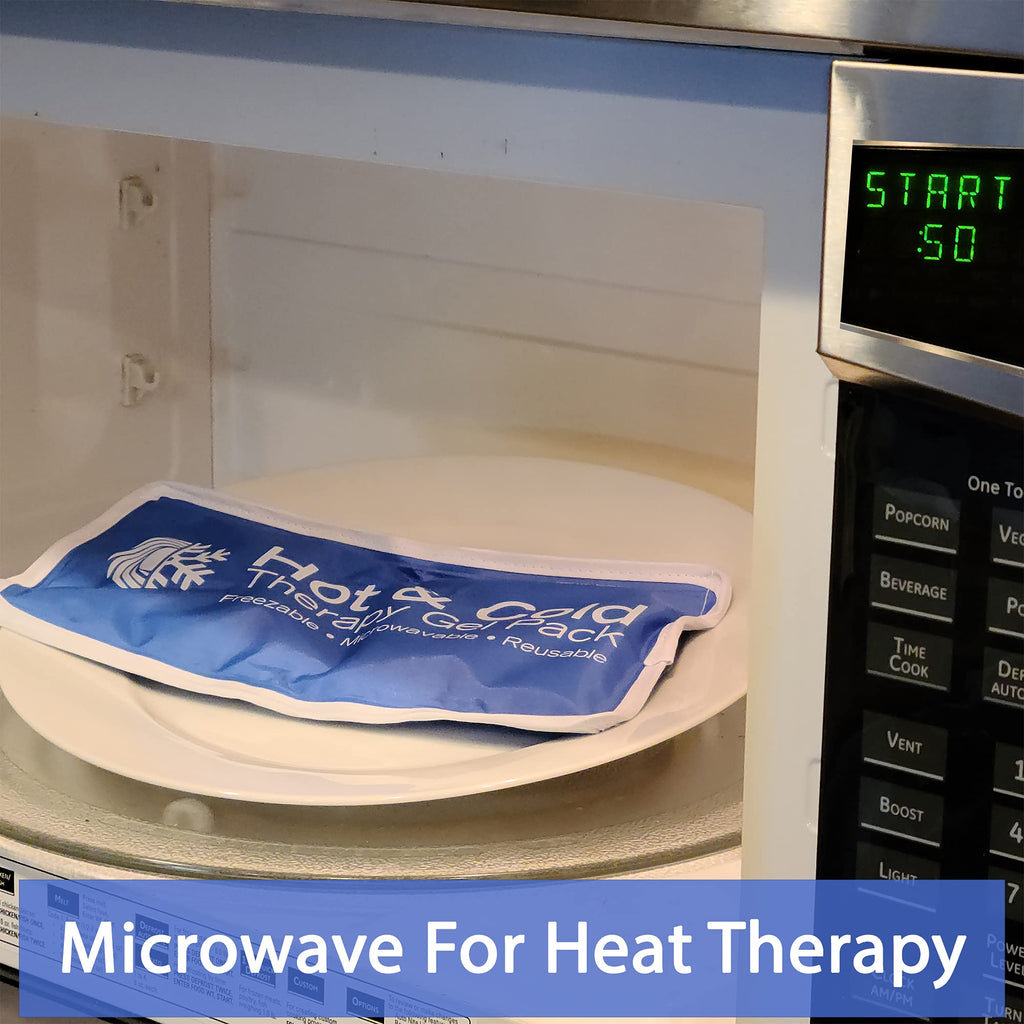 Roscoe Medical Gel Soft Flexible Ice Packs for Injuries, Reusable Freezer Hot and Cold Pack, Cold Compress & Cooling Gel Pad for Shoulder, Hip, Leg, Arm, Ankle & Foot Injury, 7.5 x 11 Inches, Medium