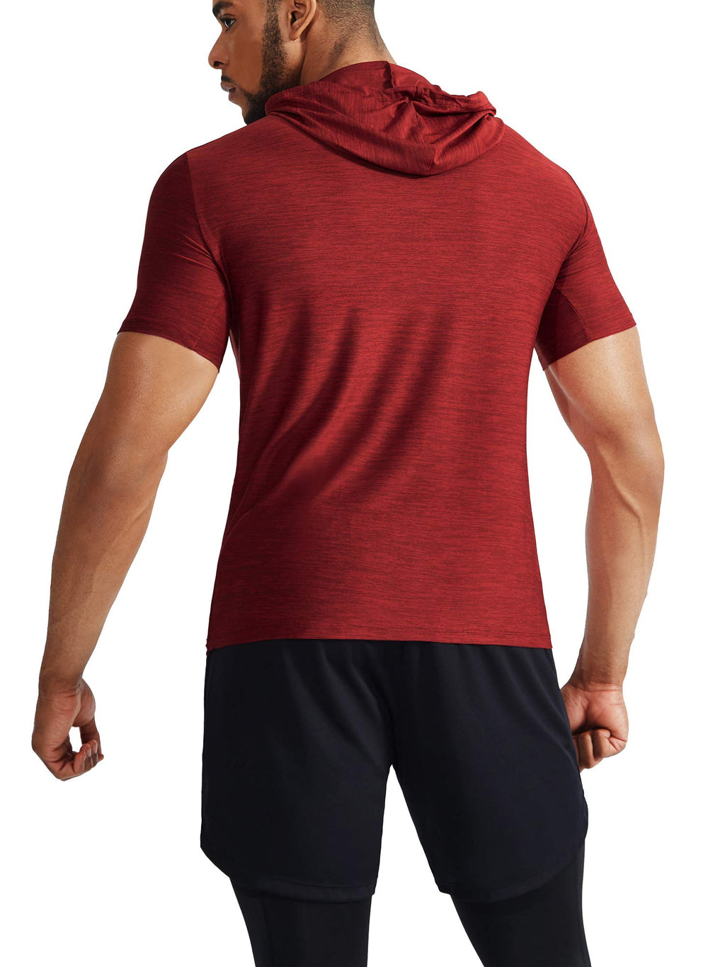 NELEUS Men's Dry Fit Performance Athletic Shirt with Hoods