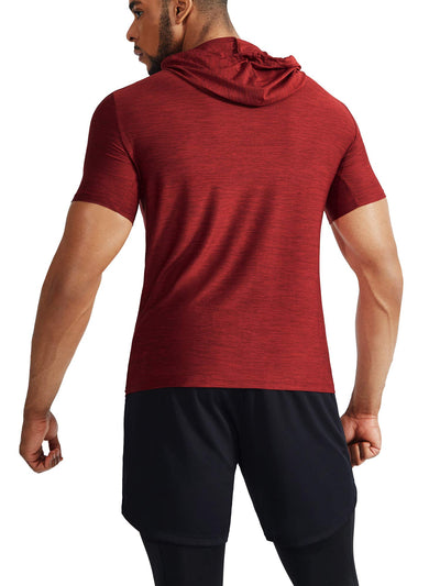 NELEUS Men's Dry Fit Performance Athletic Shirt with Hoods