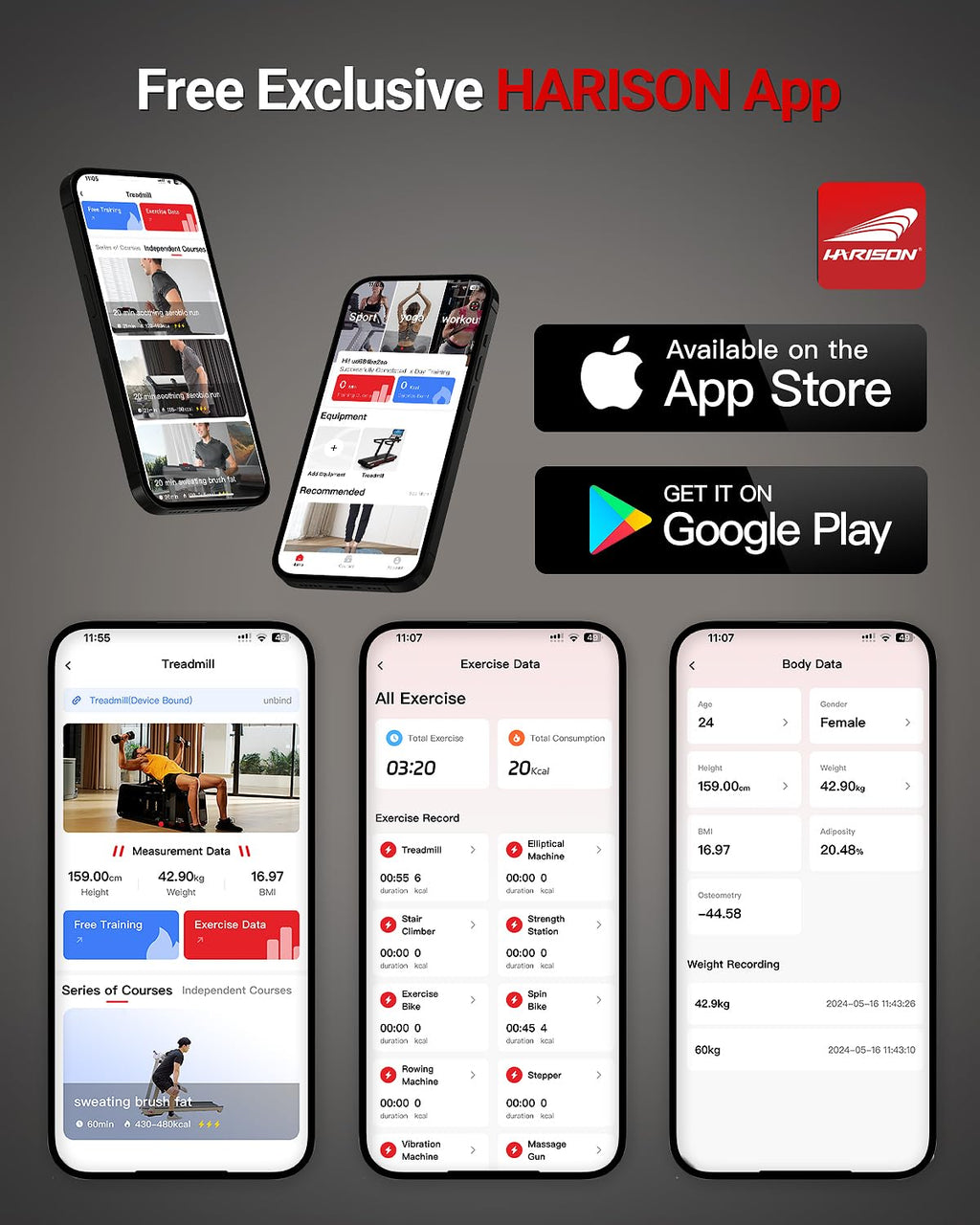 HARISON Elliptical Machine for Home 350 LBS Capacity, Magnetic Elliptical Exercise Machine with 16-Level Resistance Control, Elliptical Trainer