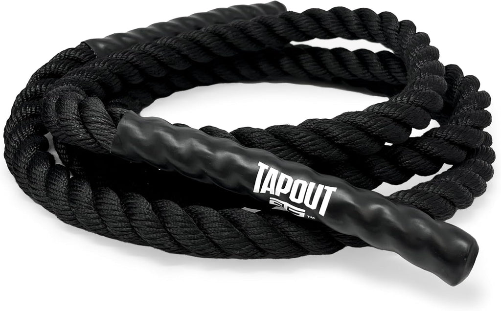 Tapout 9.5-Foot Battle Rope - Compact & Durable, Perfect for Full-Body Workouts, Home Gym Training
