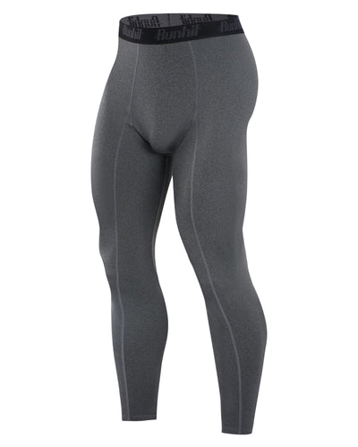 Runhit Men’s Compression Pants Running Tights Workout Leggings Athletic Base Layer Pants for Sports Yoga Basketball