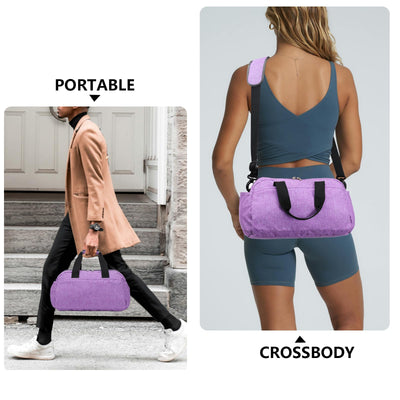 14 inch Small Gym Bag for Women & Men, Mini Duffel Bag for Travel Sports Lightweight Carry On Bag (Light Green)