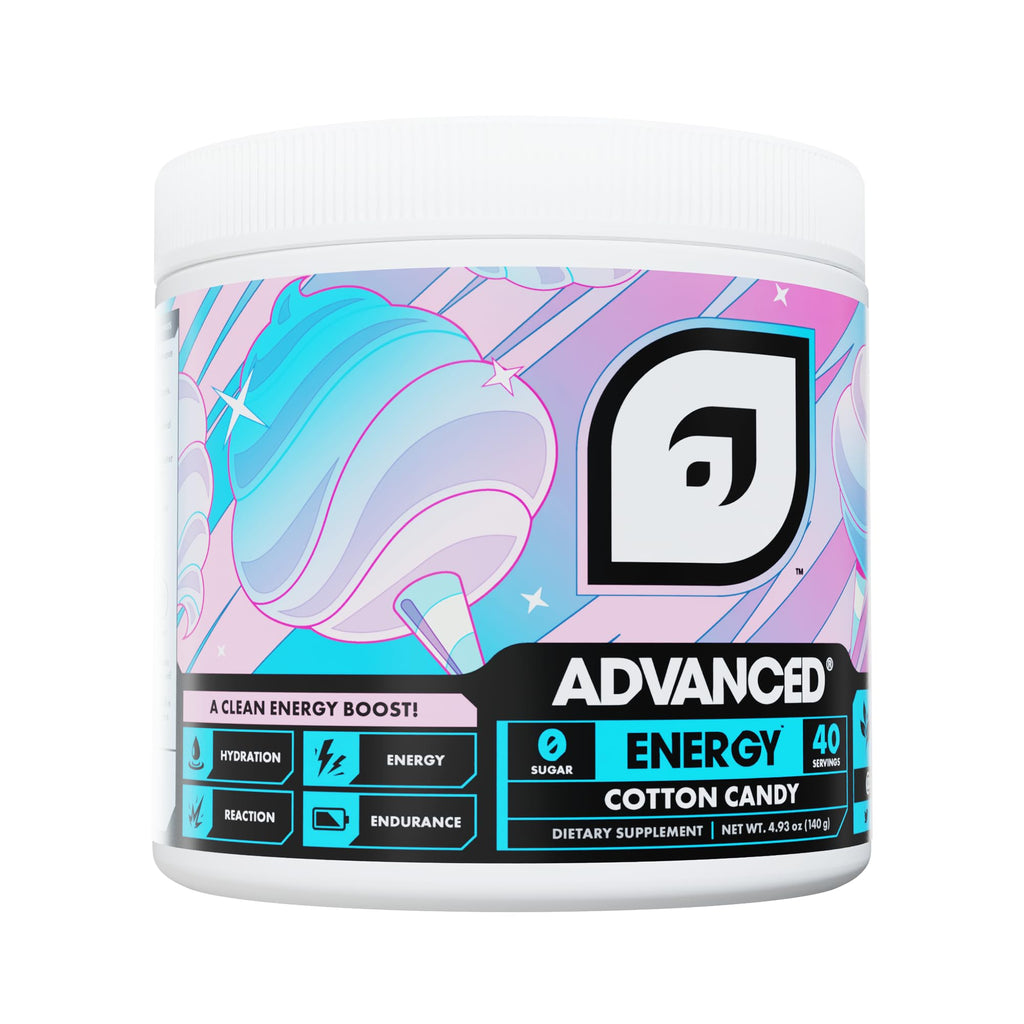 Advanced Energy - Energy Boosting Formula with Electrolytes for Hydration - L-Theanine to Combat Jitters - Sugar Free & Keto Friendly - No Maltodextrin (40 Servings) (Rocket Pop)