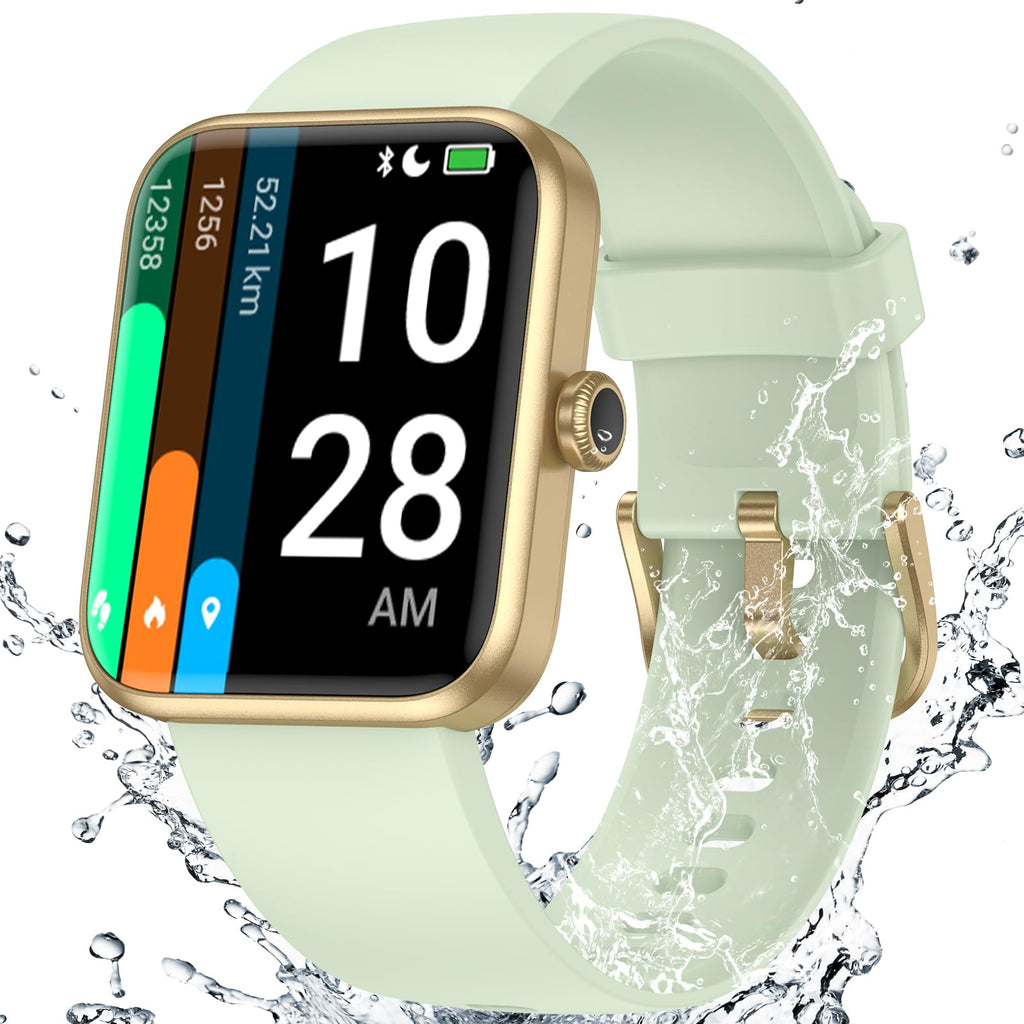 Smart Watch for Women Men, Fitness Tracker Watch with Heart Rate Monitor, Sleep, Blood Oxygen Tracker, 5ATM Waterproof Smartwatch Sports Watch Compatible with Android iOS Phones Step Calories Counter