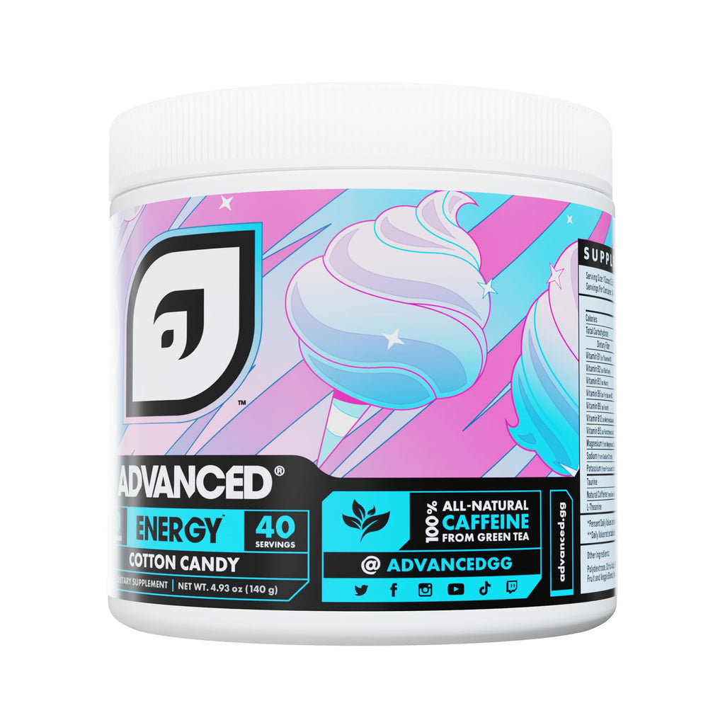 Advanced Energy - Energy Boosting Formula with Electrolytes for Hydration - L-Theanine to Combat Jitters - Sugar Free & Keto Friendly - No Maltodextrin (40 Servings) (Rocket Pop)