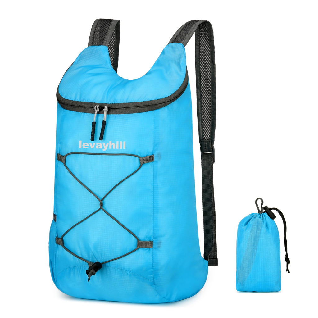 16L Lightweight Foldable Hiking-Backpack Small Packable-Daypack For Travel,Ultralight Water-Resistant Gym Bag Men Women Easy Carry-on (Royal Blue)