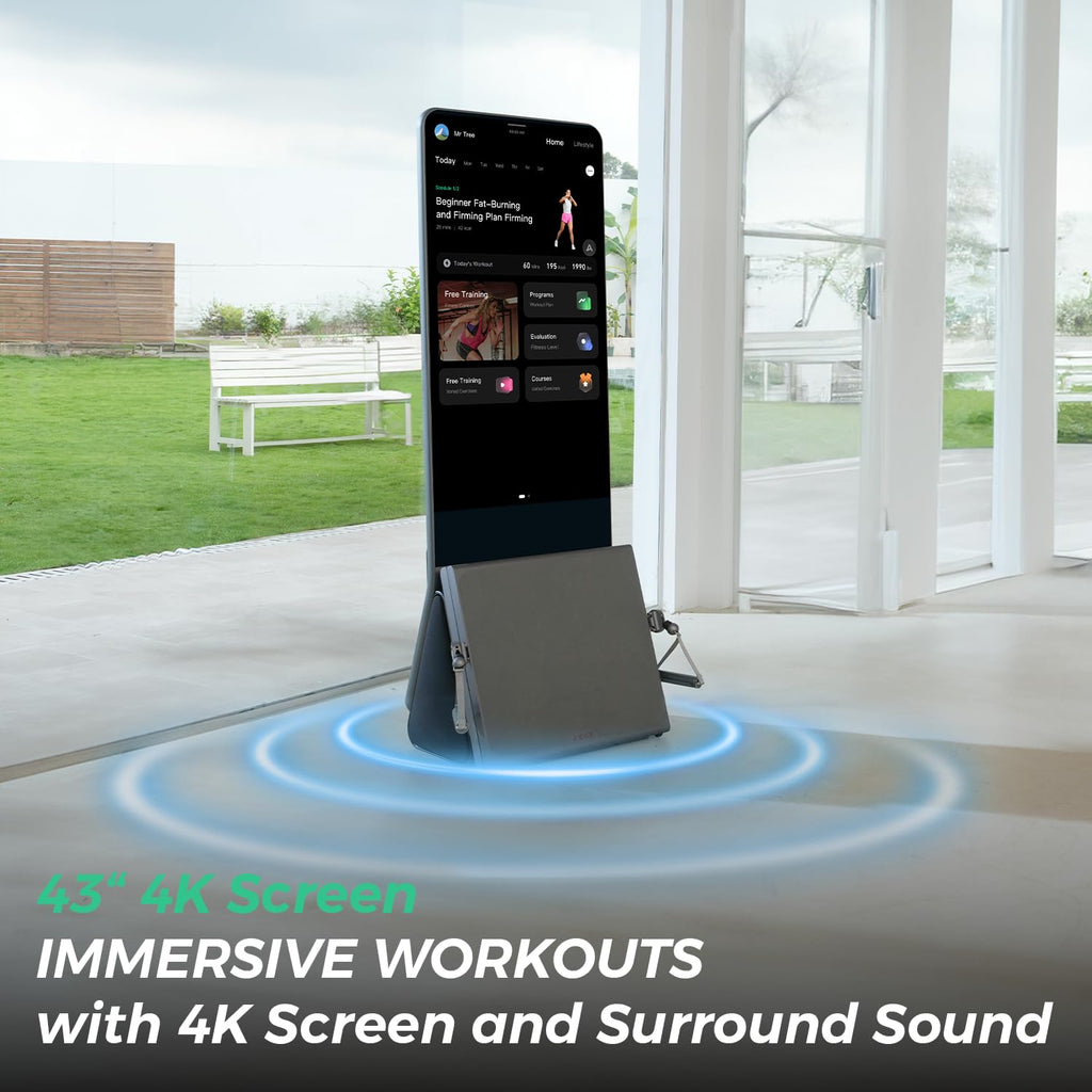 AEKE Fitness Mirror K1- Smart Home Gym System: AI-Powered All-in-One Fitness Machine for Full-Body Strength Training and Personalized Workouts