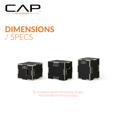 CAP Barbell 3-in-1 Plyometric Box | Multiple Styles and Sizes