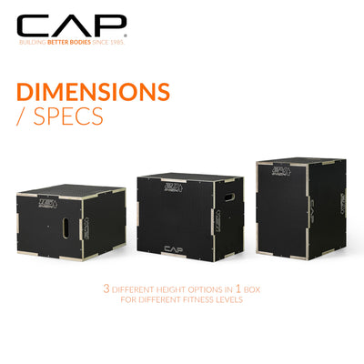 CAP Barbell 3-in-1 Plyometric Box | Multiple Styles and Sizes