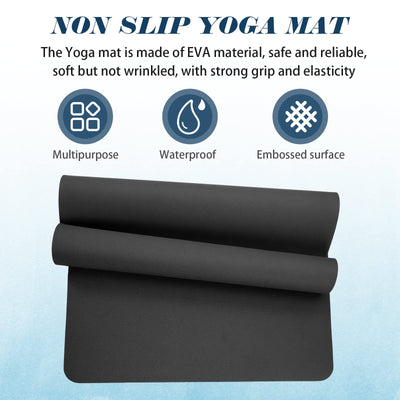 10 Pack Yoga Mats Bulk, 68'' x 24'' x 4mm Thick Yoga Mats for Kids and Adult Gym Mats Bundle Latex Free Exercise Mats with Non Slip Texture for Outdoor Yoga, Pilates or Workout