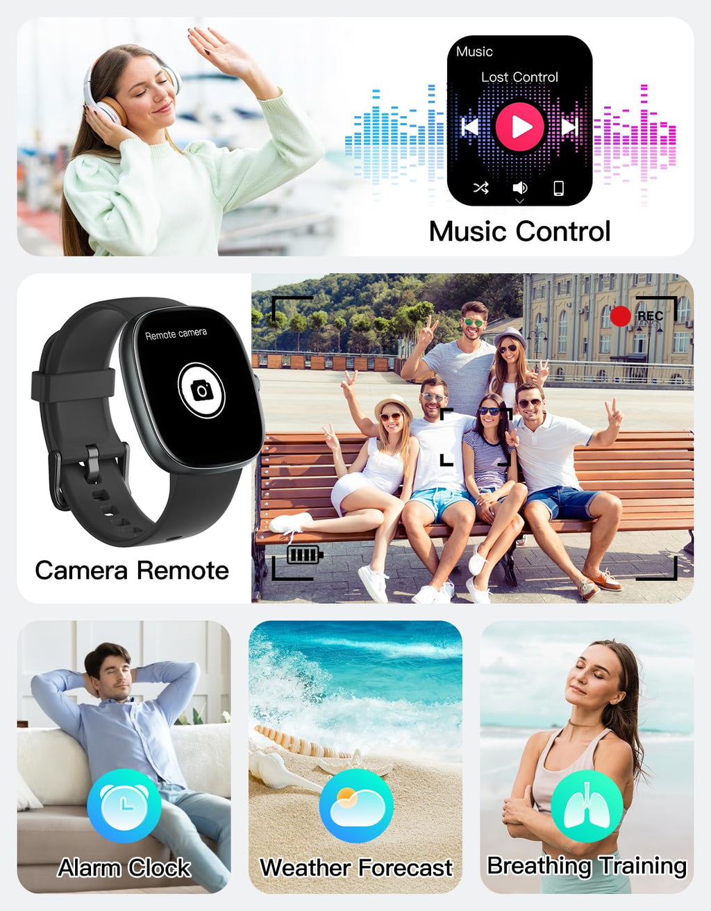 Fitness Tracker 2025 Ver. (Answer/Make Calls), 1.85" Smart Watch Fitness Watches for Women Men with 24/7 Heart Rate Blood Oxygen Monitor Sleep Tracker 100+ Sport Modes IP68 Waterproof (Pink)