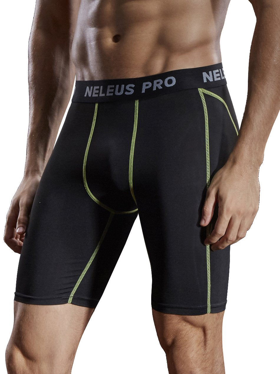 NELEUS 3 or 6 Pack Compression Shorts for Men Spandex Sport Shorts Running Athletic Workout Performance Baselayer Underwear