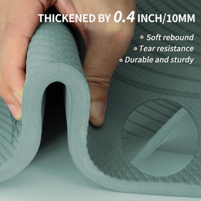 Large Yoga Mat-72’x36’x0.4’ Extra Width ＆ Thick,Comfortable,Non-Slip Exercise Mat-Works Great on All Floor for Stretching,Yoga Studio,Gym or Home Workouts