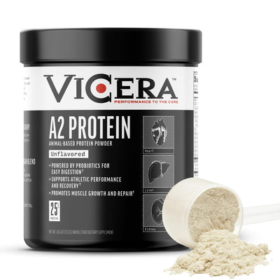 A2 Protein Powder, Peppermint Milkshake, 25 G Protein per Serving, Organic A2/A2 Whey Casein Blend With Probiotics and Celtic Sea Salt, Gluten Free Workout Supplement, Non GMO, 20 Serv, 27.4 Oz