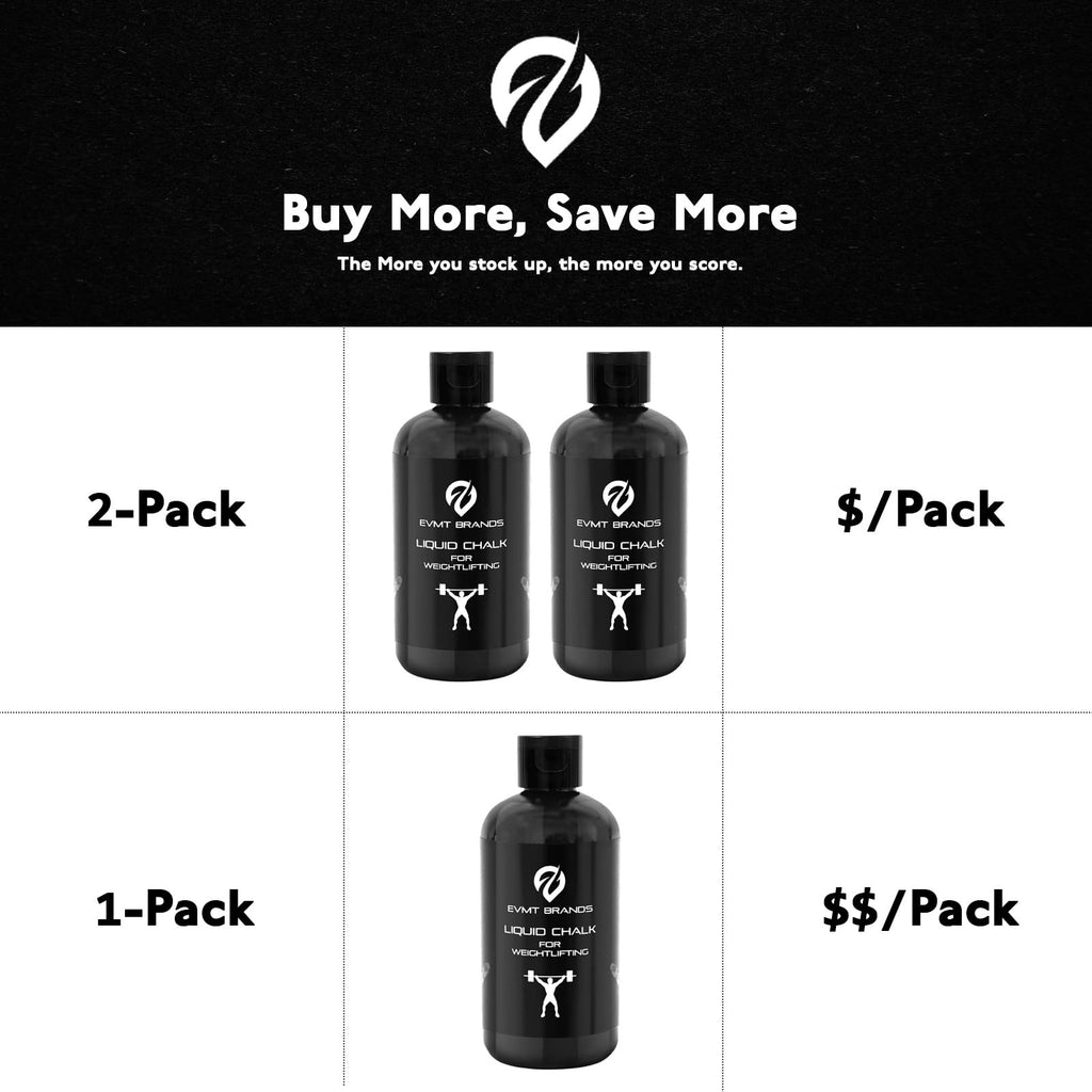 Liquid Chalk, Mess Free Gym Chalk for Weightlifting, Gymnastics, Rock Climbing, Dancing, and Lifting. Sweat Resistant and Long Lasting for Stronger Hand Grip. Package May Vary.