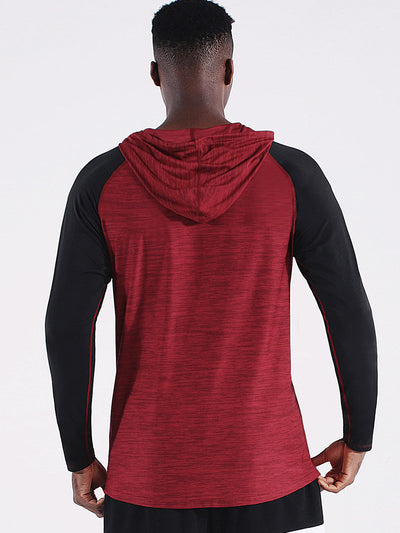 NELEUS Men's Dry Fit Athletic Shirt Workout Running Long Sleeve Shirts with Hoods
