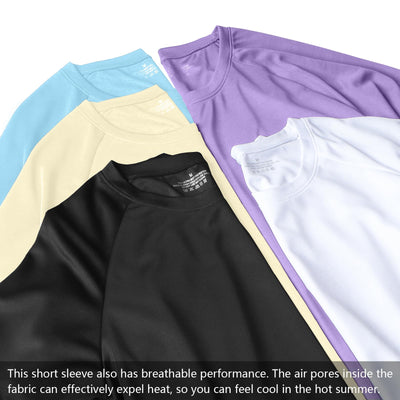 1/5 Pack Running Shirts Men Sport Tops Dry Fit Gym Wicking Athletic T Shirts Breathable Cool Workout Shirts