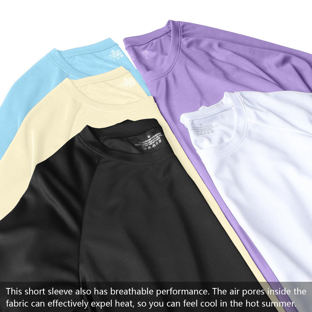 1/5 Pack Running Shirts Men Sport Tops Dry Fit Gym Wicking Athletic T Shirts Breathable Cool Workout Shirts