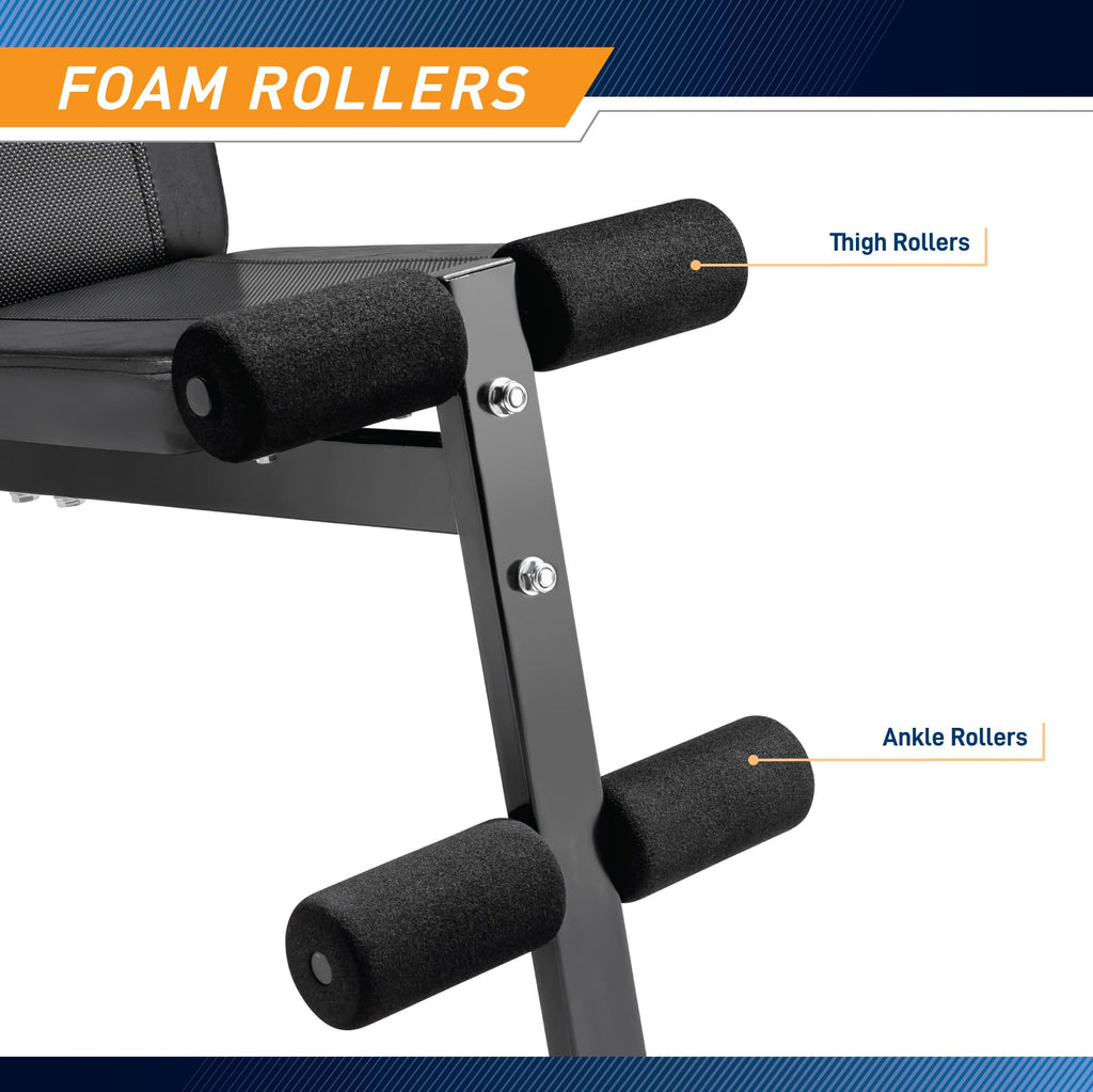 Marcy Multi-Position Adjustable Utility Bench for Home Gym Weightlifting and Strength Training