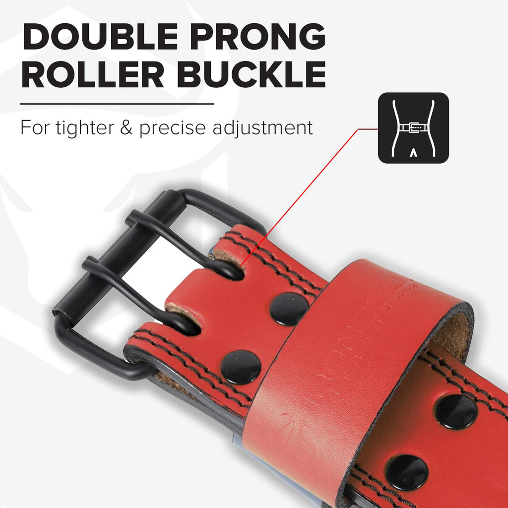 7mm Leather Weight Lifting Belt (IPF, USAPL, USPA, IPL USAW & IWF Approved) - 4" to 2” Tapered Premium Weightlifting Belt for Olympic Lifting, Powerlifting, Cross training, Gym, Workout & Weight Training - Weightlifting Belts for Men and Women