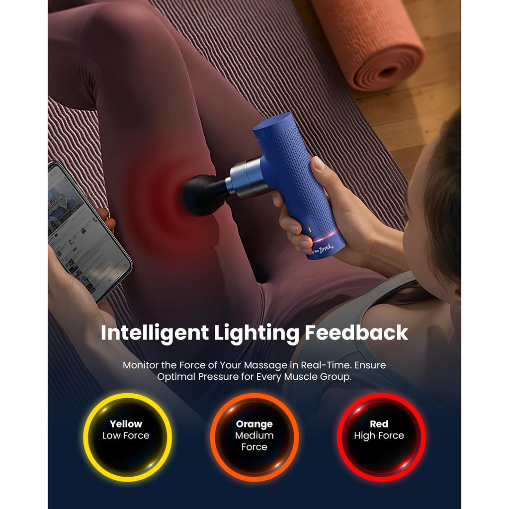 BOB AND BRAD A7 Pro Massage Gun with Heat and Cold Therapy, FSA Eligible/HSA Eligible, 11mm Amplitude Mini Massage Gun Deep Tissue Portable, Professional Muscle Massager for Pain Relief, Ideal Gift