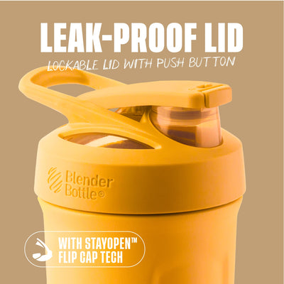 BlenderBottle Strada Shaker Cup Insulated Stainless Steel Water Bottle with Wire Whisk, 24-Ounce, Black