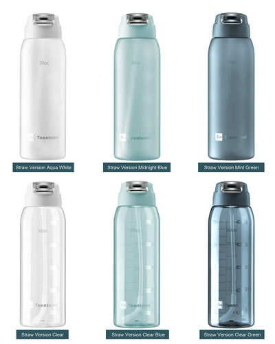 30oz Sport Water Bottle with Time Markers, Large Durable Gym Plastic Bottle Tritan BPA Free for Fitness, Outdoor Enthusiasts, Leakproof Gray (Pack of 1)