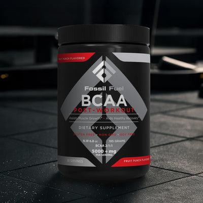 Fossil Fuel Sugar-Free BCAA Powder – Post-Workout Muscle Recovery with BCAAs, Glutamine, Vitamin B6, Amino Acids, Endurance & Hydration, Honeydew Watermelon (30 Servings)