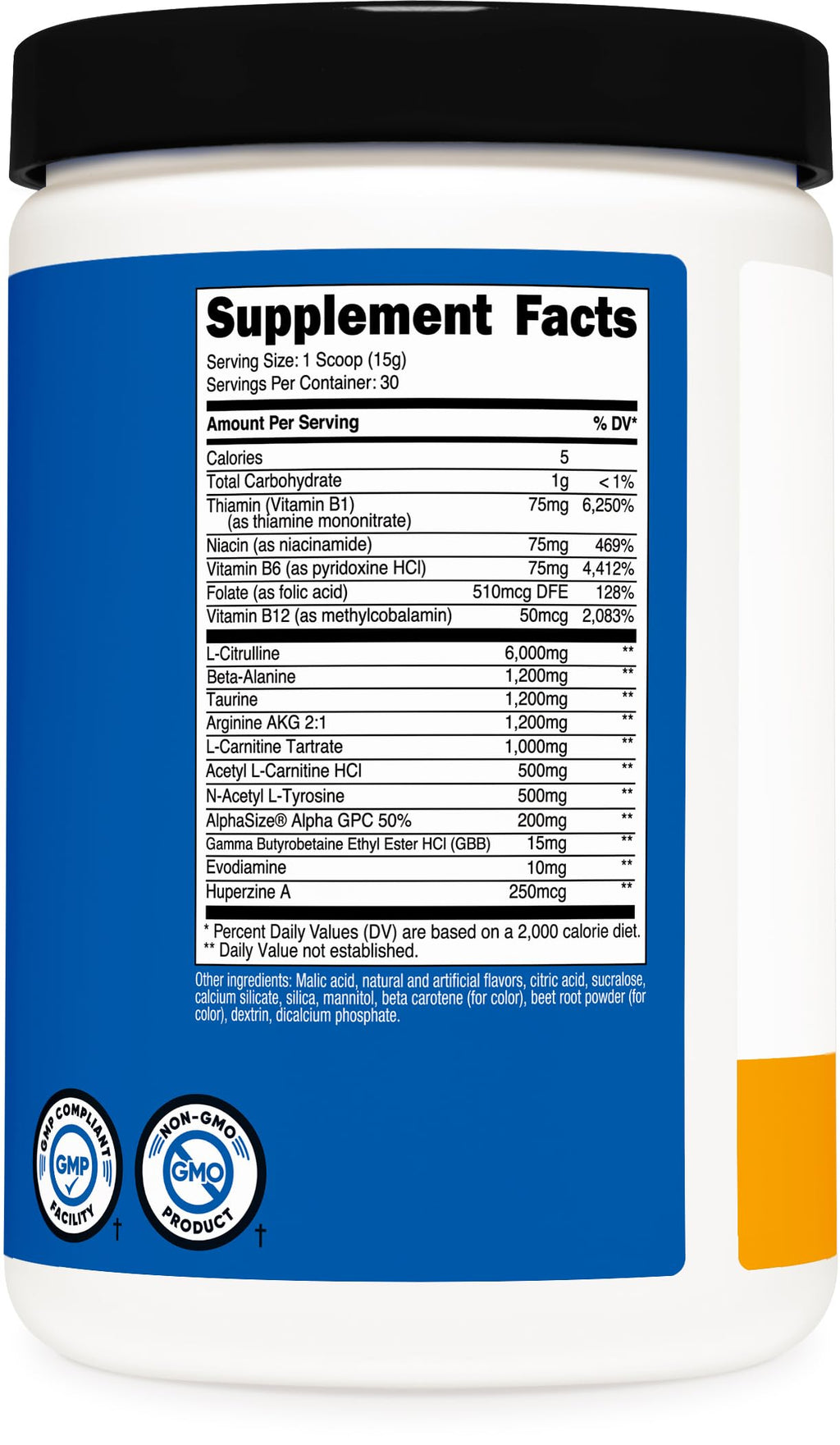 Nutricost Stim-Free Pre-Workout, 30 Servings (Pink Lemonade) - Caffeine Free, Stimulant Free, Non-GMO, Gluten Free