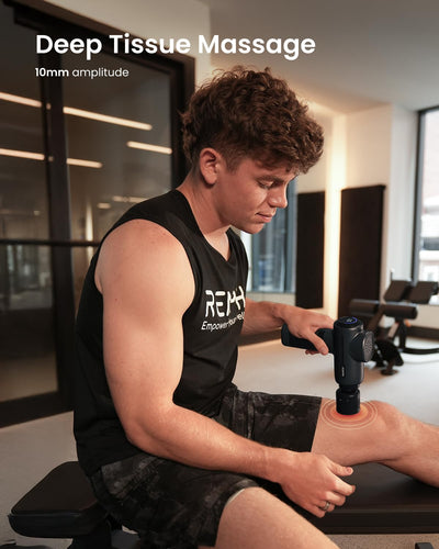 RENPHO Massage Gun Deep Tissue, Christmas Birthday Gifts for Women Men, Portable Percussion Massager for Back and Neck, Handheld Device with Carry Case, Active