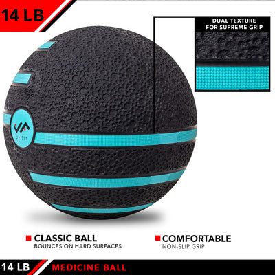 JFIT Medicine Exercise Ball with Dual Texture