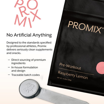 Promix Pre-Workout Powder, Strawberry Lemon – Boosts Focus, Energy & Endurance – With Caffeine, B12, Beta-Alanine & L-Tyrosine – Gluten & Dairy-Free, 10.05 oz
