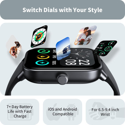 Smart Watch for Women Android & iPhone, Alexa Built-in, IP68 Waterproof Activity Fitness Tracker with Bluetooth Call (Answer/Make), 1.8" Smartwatch with Heart Rate/SpO2/Sleep Monitor, 100+ Sports Mode