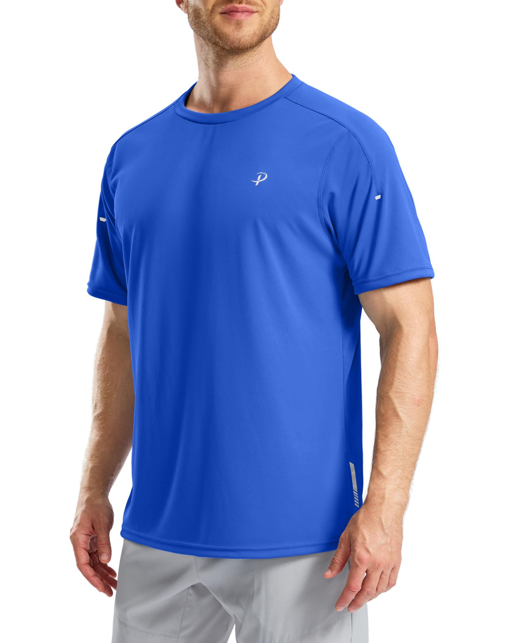 Pudolla Men's Workout Running T-Shirts Lightweight Quick Dry Athletic Gym Shirts for Men Short Sleeve Sport Tee Tops