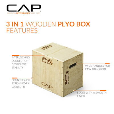 CAP Barbell 3-in-1 Plyometric Box | Multiple Styles and Sizes