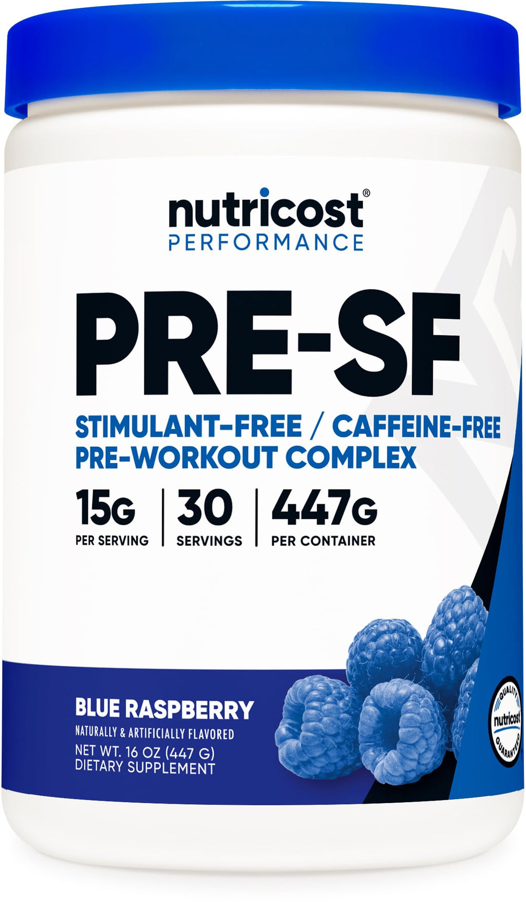 Nutricost Stim-Free Pre-Workout, 30 Servings (Pink Lemonade) - Caffeine Free, Stimulant Free, Non-GMO, Gluten Free