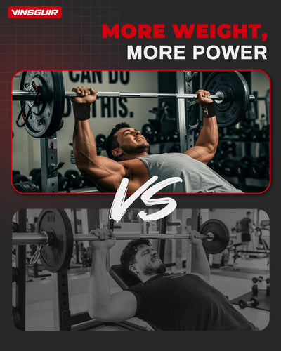 VINSGUIR 21'' Elastic Wrist Wraps for Weightlifting and Working Out(USPA Approved), Breathable Gym Wrist Sraps for Weightlifting with Thumb Loop and Left/Right Tabs, Wrist Brace for Wrist Support and Protection, Men and Women (Pair)