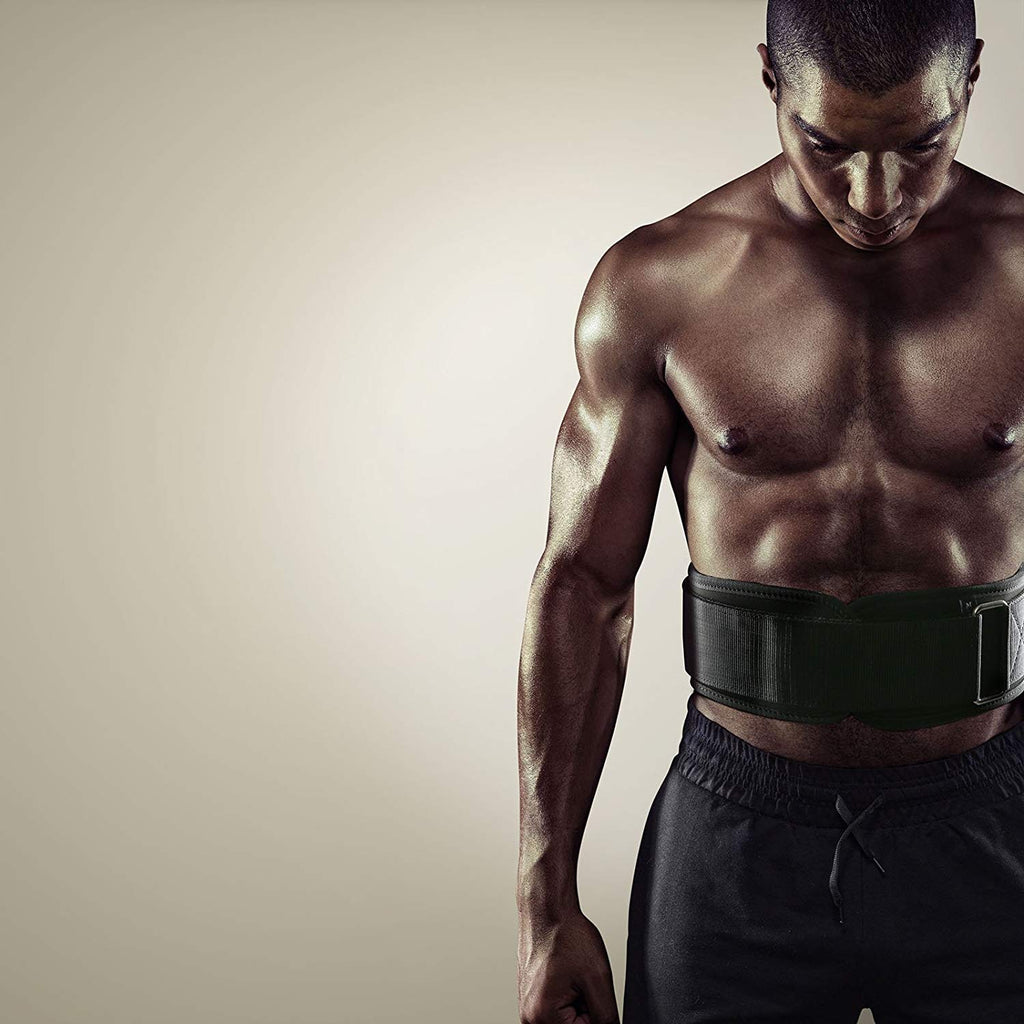 RitFit Weight Lifting Belt - Great for Squats, Lunges, Deadlift, Thrusters - Men and Women - 6 Inch Black/Camouflage