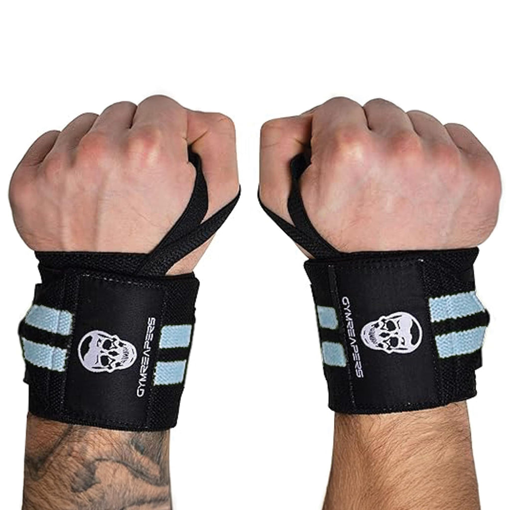 Gymreapers Weightlifting Wrist Wraps (IPF Approved) 18" Professional Quality Wrist Support with Heavy Duty Thumb Loop - Best Wrap for Powerlifting Competition, Strength Training, Bodybuilding