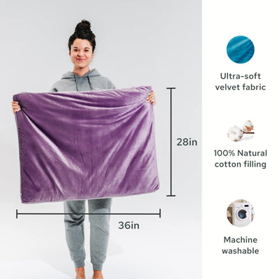 Mindful & Modern Zabuton Meditation Mat - Cotton Filled Yoga and Meditation Pad - Zabuton Meditation Cushion for Kneeling and Sitting Support - Large Rectangular Sitting Floor Pillow for Bench or Zafu
