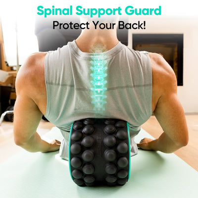 FitBeast Back Roller, Back Wheel Foam Roller - Targeted Muscle Roller for Deep Tissue Massage, Back Stretcher