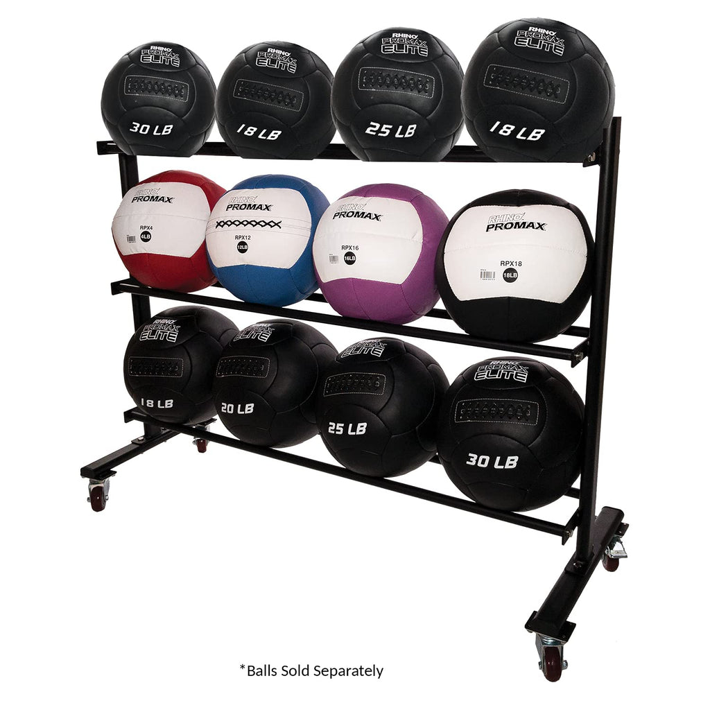 Champion Sports Rhino Slam Ball, 4-30 lb. Non-Slip Grip, Weightlifting, Crossfit, Home Gym, Fitness, 14" Diameter Balls, Optional Storage Rack/Tree Sold Separately