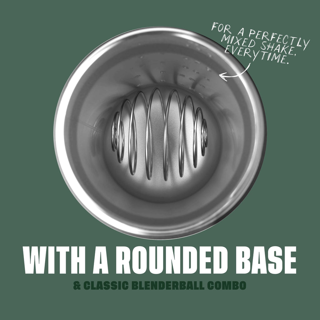 BlenderBottle Strada Shaker Cup Insulated Stainless Steel Water Bottle with Wire Whisk, 24-Ounce, Black