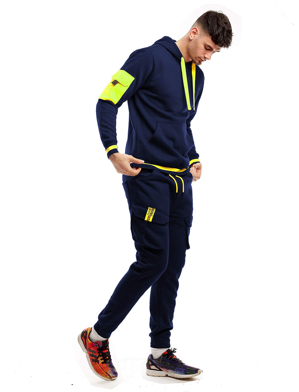 SCREENSHOT Sports Mens Premium TechFleece Fashion Hoodie - Athletic Jogger Fitness Workout Gym Jacket